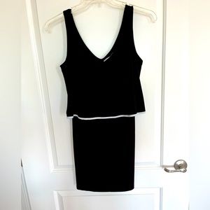 Brand New Never Worn Black with white borders short dress.